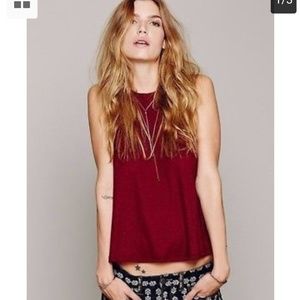 Free people rust red la nite tank New m
